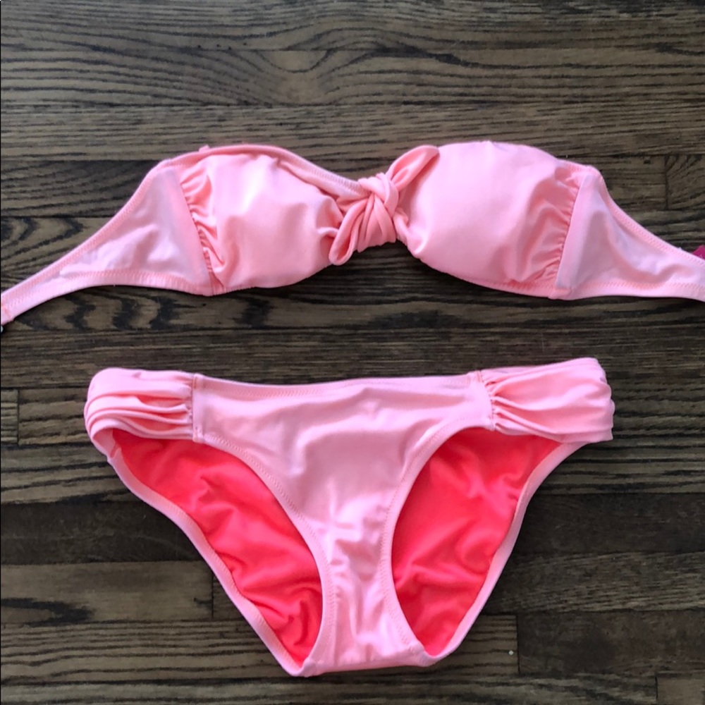 Orange Victoria’s Secret Two-Piece